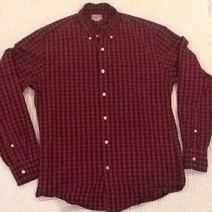 Red/Navy Plaid Oxford Cloth